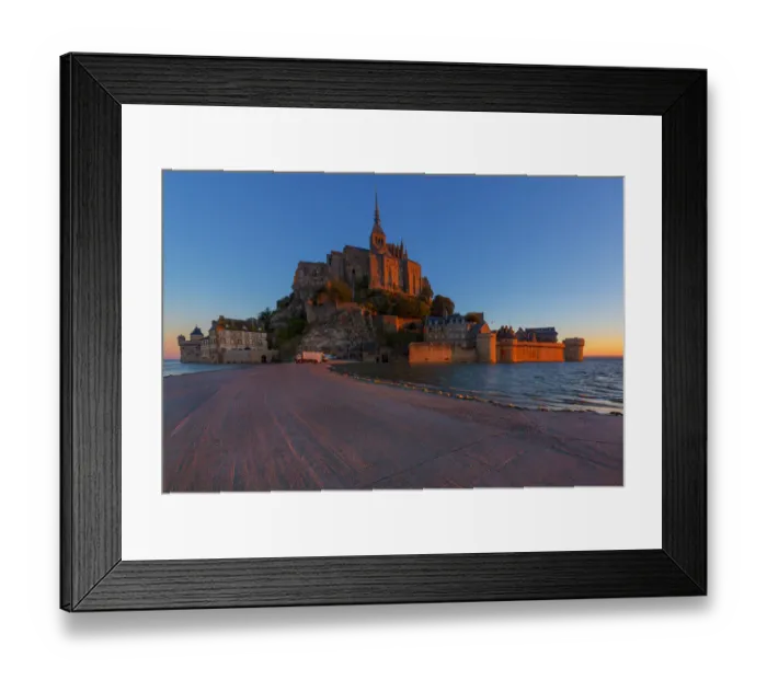 Framed Print : View of Mont Saint-Michel, Normandy, France Framed Print : View of Mont Saint-Michel, Normandy, France