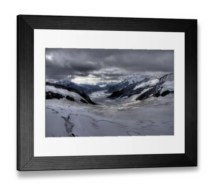 Framed Print : Upper snows of the Jungfraufirn near Jungfraujoch Framed Print : Upper snows of the Jungfraufirn near Jungfraujoch