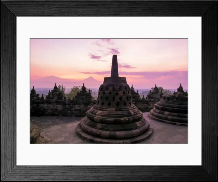 Framed Print : Borobudur Temple, Java - Indonesia Framed Print : Borobudur Temple, Java - Indonesia