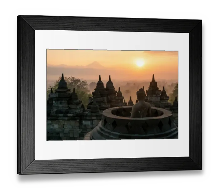 Framed Print : Borobudur Temple, Java - Indonesia Framed Print : Borobudur Temple, Java - Indonesia