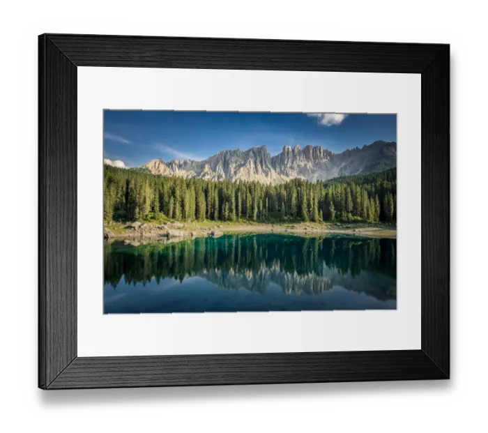 Framed Print : Lago Di Carezza, Dolomites, Italy Framed Print : Lago Di Carezza, Dolomites, Italy