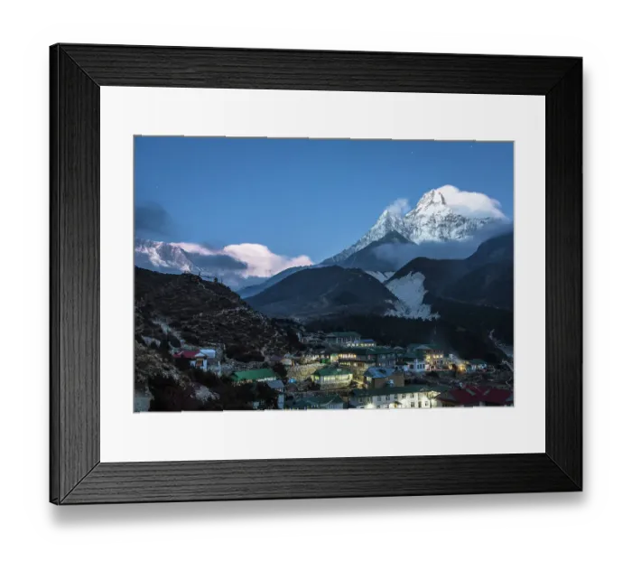 Framed Print : A night view of Ama Dablam peak in Nepal Framed Print : A night view of Ama Dablam peak in Nepal
