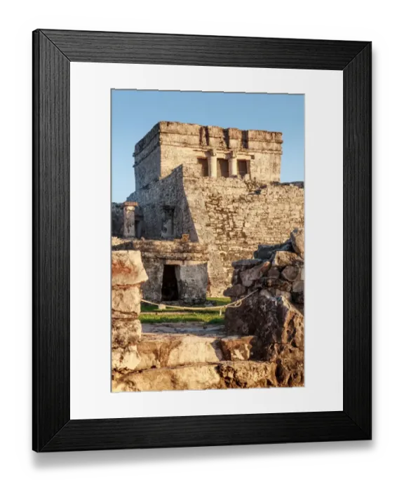 Framed Print : Image of El Castillo ruins in Tulum, Mexico Framed Print : Image of El Castillo ruins in Tulum, Mexico