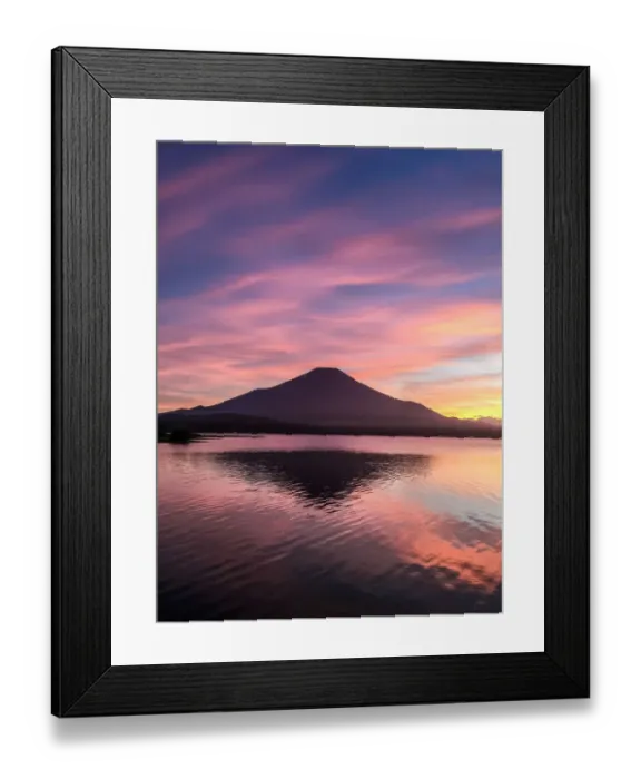 Framed Print : Lake Yamanaka sunset Framed Print : Lake Yamanaka sunset