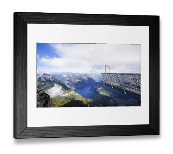 Framed Print : 5fingers viewing platform and lake Hallstattersee Framed Print : 5fingers viewing platform and lake Hallstattersee