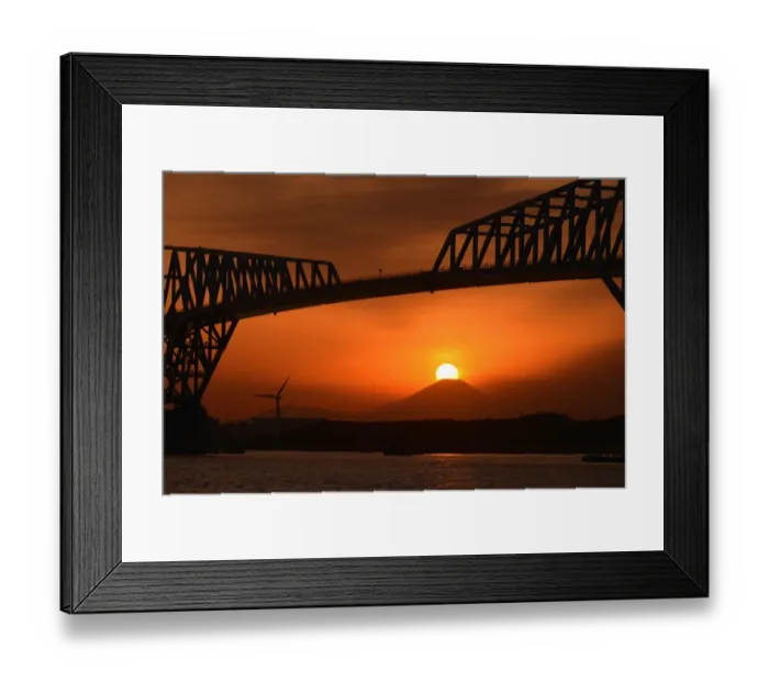 Framed Print : Sunset at Tokyo Bay