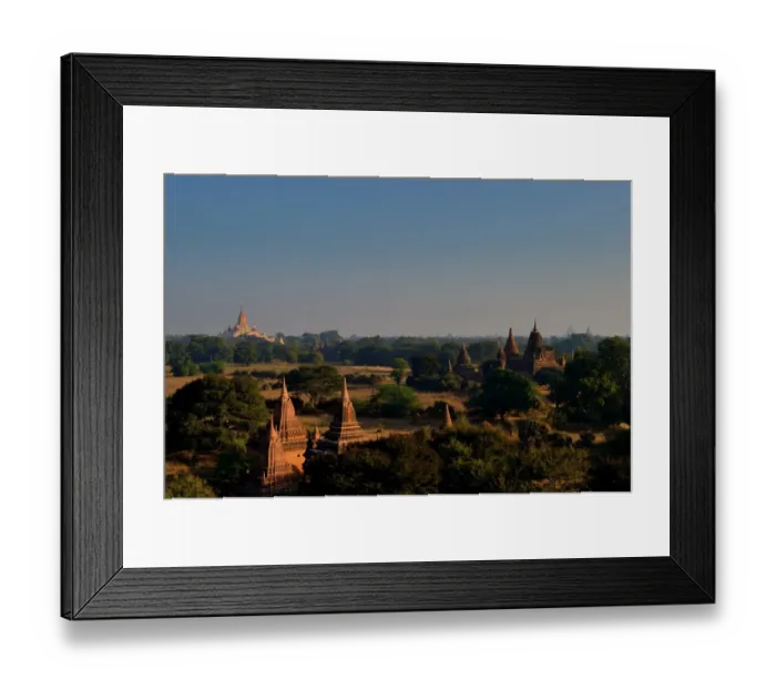 Framed Print : Landscape view of Old Bagan, Myanmar