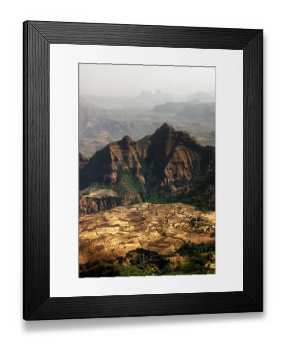 Framed Print : Extreme landscape of Semien mountains Framed Print : Extreme landscape of Semien mountains