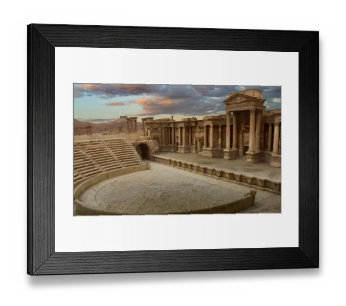 Framed Print : Roman Theatre Of Palmyra, Syria