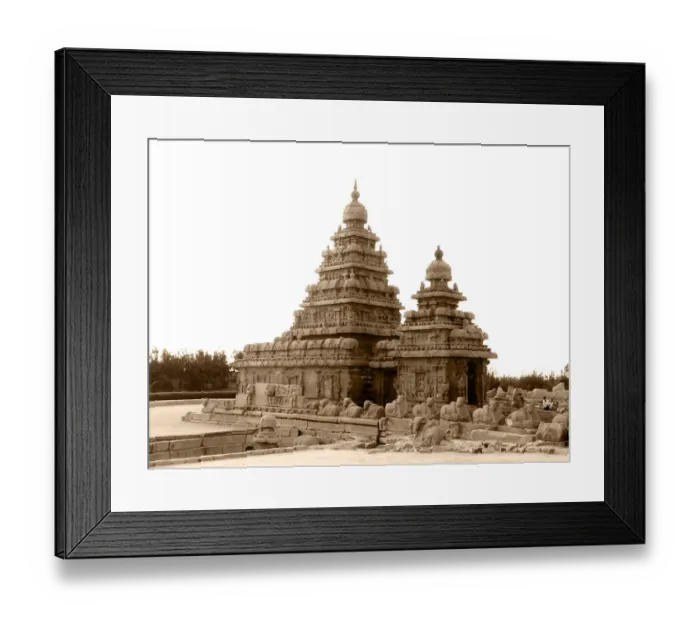 Framed Print : Shore temple at Mahabalipuram Framed Print : Shore temple at Mahabalipuram