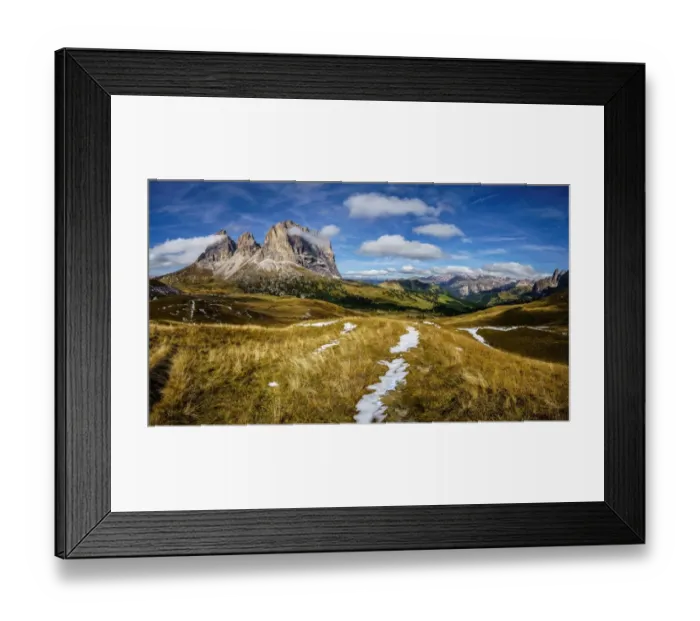 Framed Print : Dolomite Panorama Framed Print : Dolomite Panorama