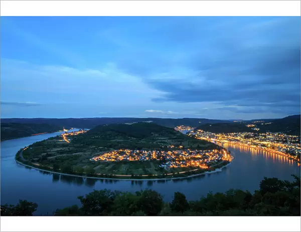 Loop of the River Rhine at Boppard, Germany