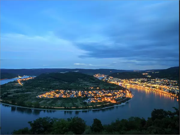Loop of the River Rhine at Boppard, Germany