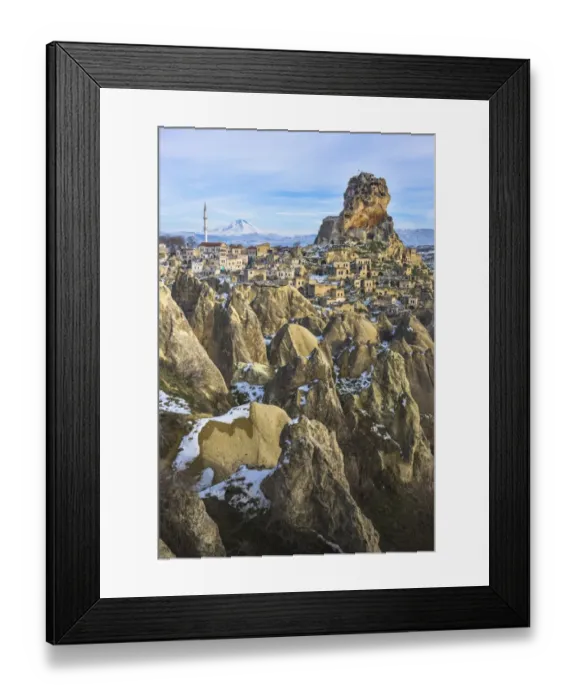 Framed Print : Ortahisar castle Framed Print : Ortahisar castle