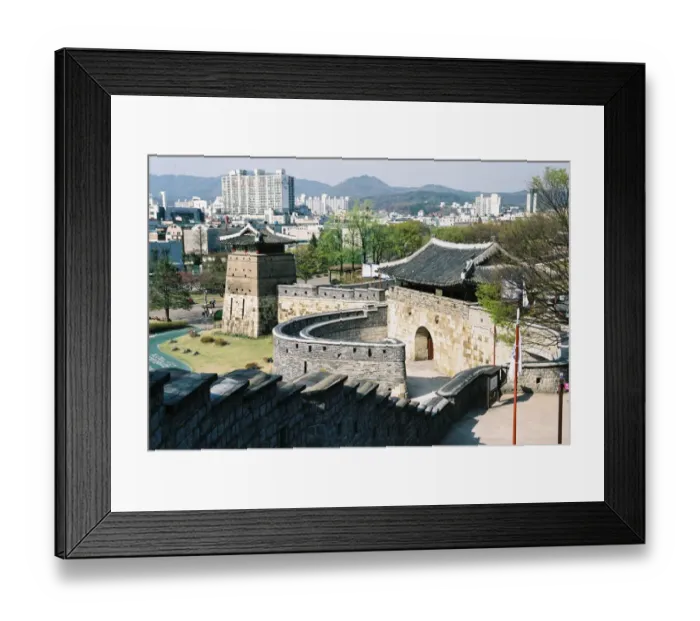 Framed Print : Hwaseong Fortress, UNESCO World Heritage, Suwon Korea Framed Print : Hwaseong Fortress, UNESCO World Heritage, Suwon Korea