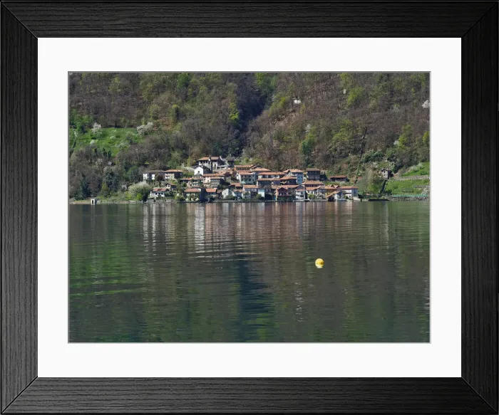 Framed Print : Pella, Picturesque Town On Lake Orta, Northern Italy Framed Print : Pella, Picturesque Town On Lake Orta, Northern Italy