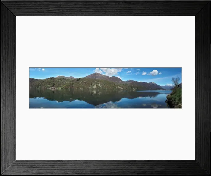 Framed Print : Panorama View Of Lake Orta, Northern Italy Framed Print : Panorama View Of Lake Orta, Northern Italy