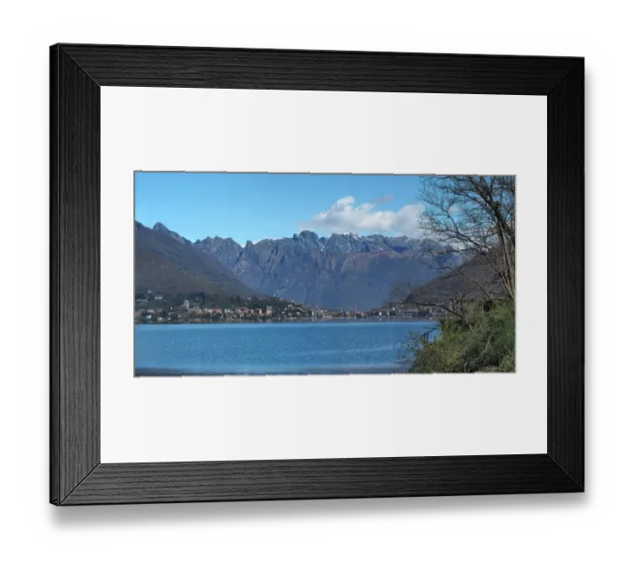Framed Print : Panorama View Of Omegna, Lake Orta, Northern Italy Framed Print : Panorama View Of Omegna, Lake Orta, Northern Italy