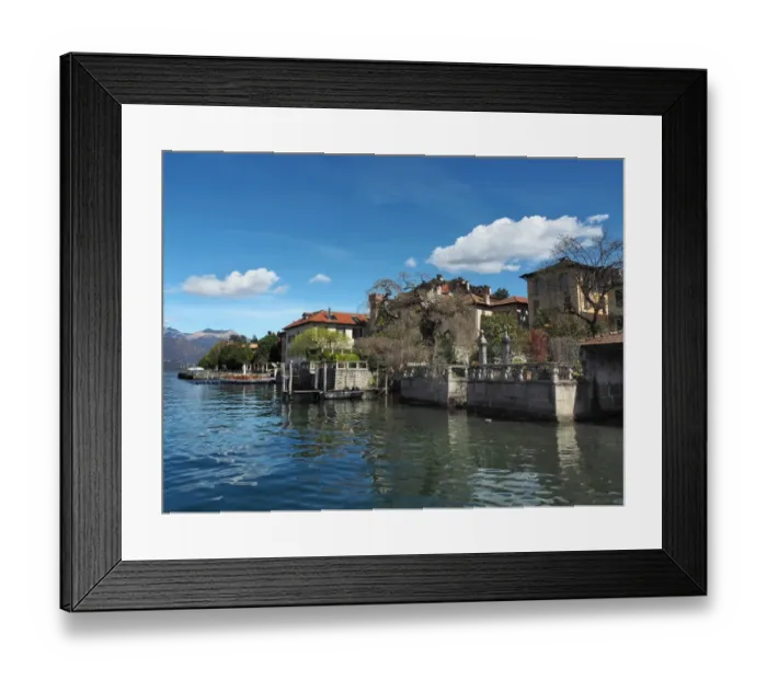 Framed Print : Lakefront View Of Orta San Giulio, Lake Orta, Northern Italy Framed Print : Lakefront View Of Orta San Giulio, Lake Orta, Northern Italy