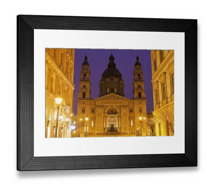 Framed Print : Hungary, Budapest, Facade of Saint Stephens Basilica Framed Print : Hungary, Budapest, Facade of Saint Stephens Basilica