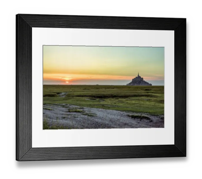 Framed Print : Mont Saint-Michel at sunset Framed Print : Mont Saint-Michel at sunset