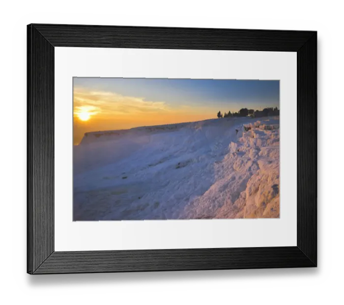 Framed Print : Pamukkale at sunset Framed Print : Pamukkale at sunset
