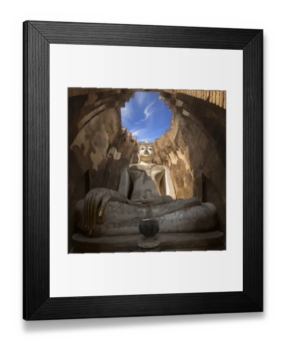 Framed Print : Wat Si Chum, Sukothai historical park