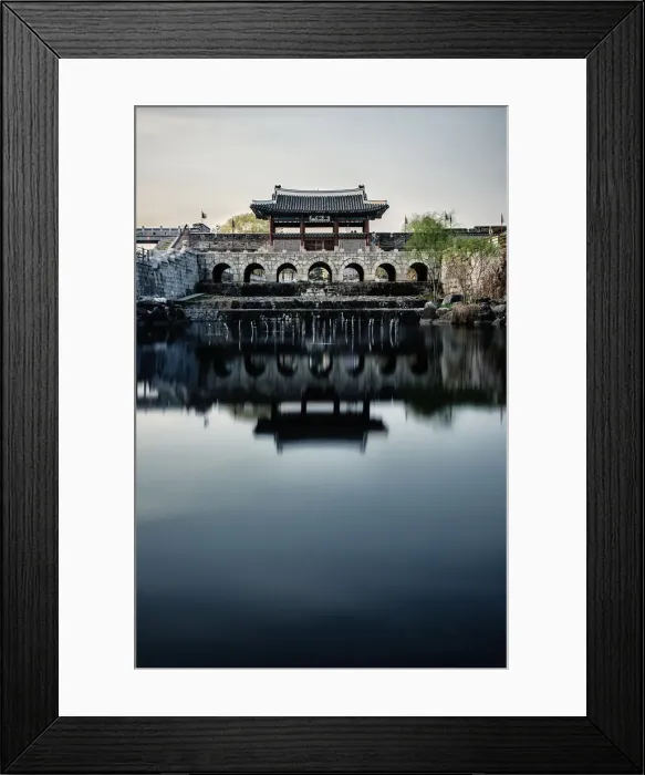 Framed Print : Hwahong Water Gate, Suwon, South Korea Framed Print : Hwahong Water Gate, Suwon, South Korea