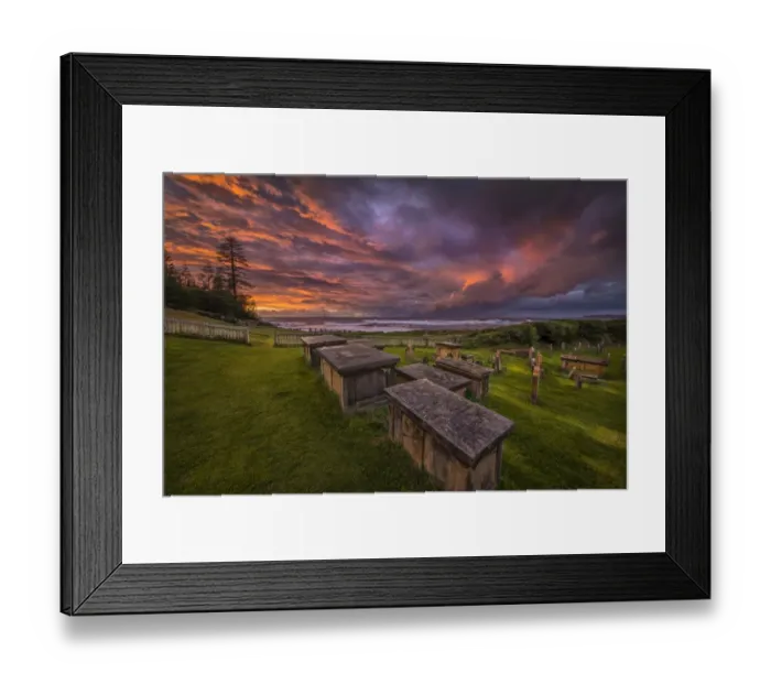 Framed Print : A cemetery Dawn Framed Print : A cemetery Dawn