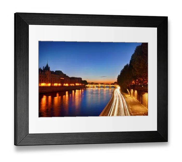 Framed Print : Over the Seine river Framed Print : Over the Seine river