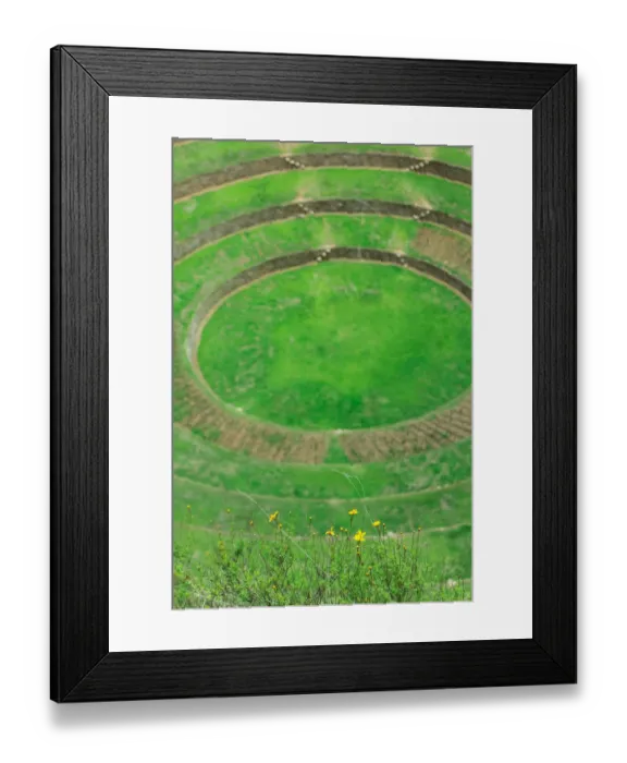 Framed Print : Inca terraced fields in ruins in Moray, Peru Framed Print : Inca terraced fields in ruins in Moray, Peru