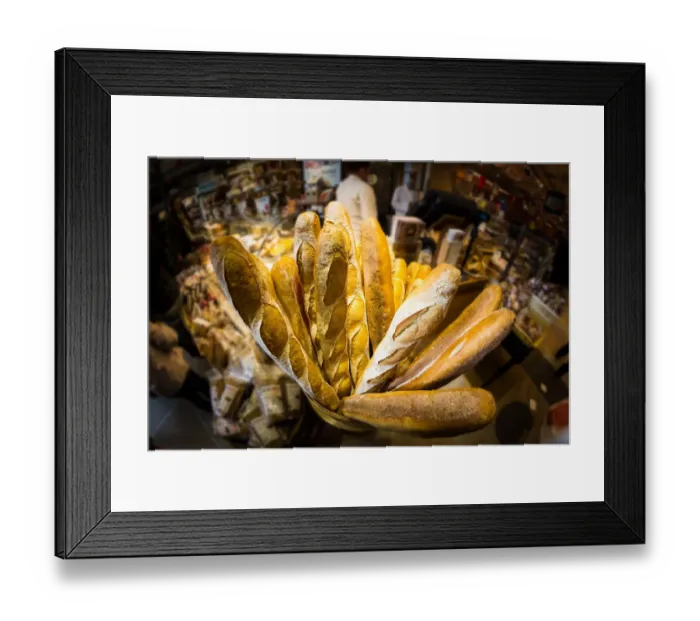 Framed Print : Lot of bread in bakery of manhattan Framed Print : Lot of bread in bakery of manhattan