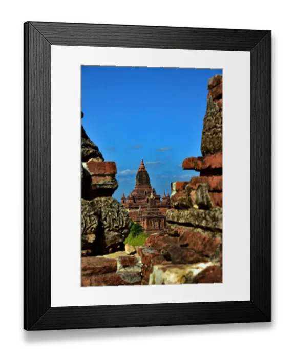 Framed Print : Bagan Buddhist Temple Unesco Myanmar Framed Print : Bagan Buddhist Temple Unesco Myanmar