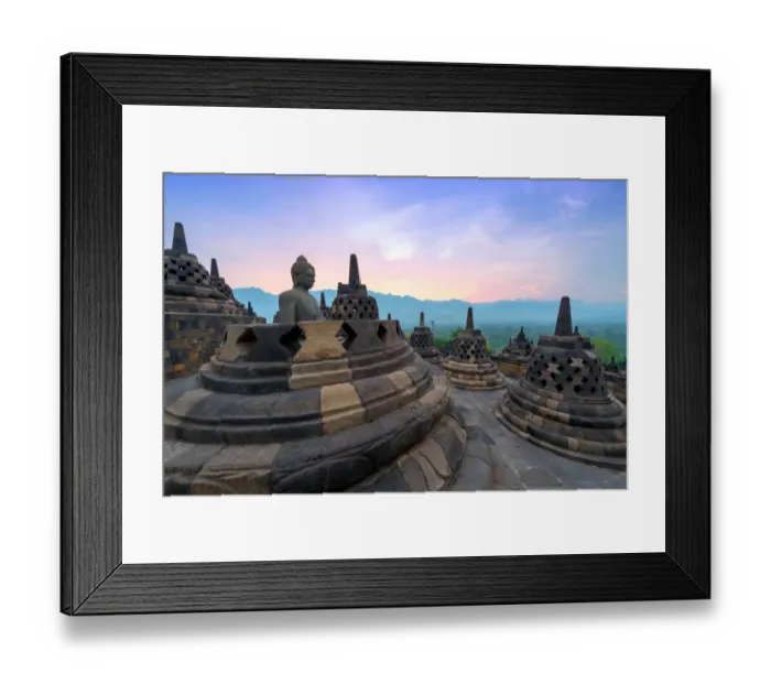 Framed Print : Borobudur temple, Central Java, Indonesia Framed Print : Borobudur temple, Central Java, Indonesia
