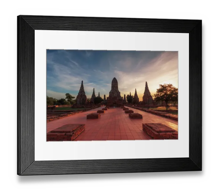 Framed Print : Wat chaiwattanaram, Ayutthaya historical park Framed Print : Wat chaiwattanaram, Ayutthaya historical park