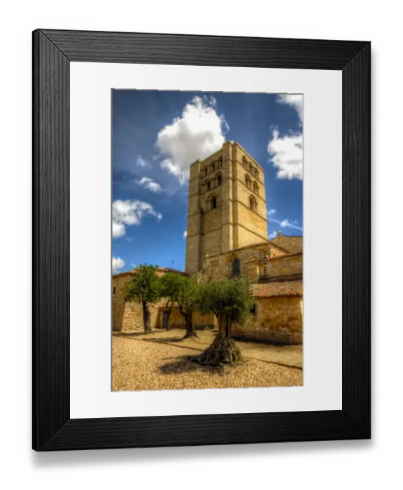 Framed Print : Torre del Salvador of Zamora Romanesque cathedral Framed Print : Torre del Salvador of Zamora Romanesque cathedral