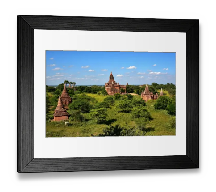 Framed Print : UNESCO Bagan Buddhist Temple Myanmar