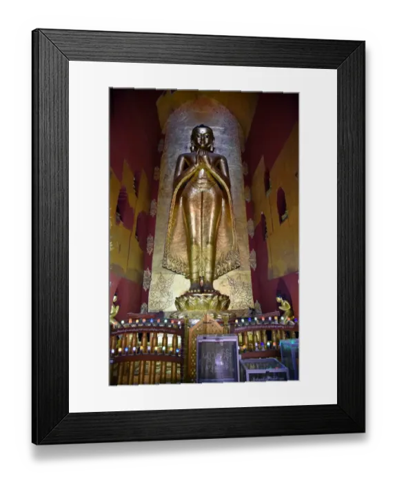 Framed Print : Inside Ananda Phaya Bagan Buddhist Temple Unesco Myanmar Framed Print : Inside Ananda Phaya Bagan Buddhist Temple Unesco Myanmar