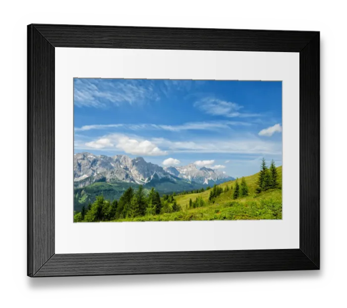 Framed Print : Sesto Dolomites, from Col QuaternA, Val Comelico