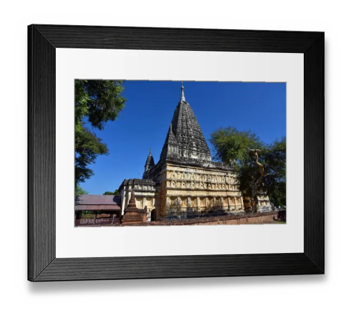Framed Print : Ananda Phaya Bagan Buddhist Temple Unesco Myanmar