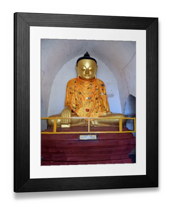 Framed Print : Ananda Phaya Bagan Buddhist Temple Unesco Myanmar