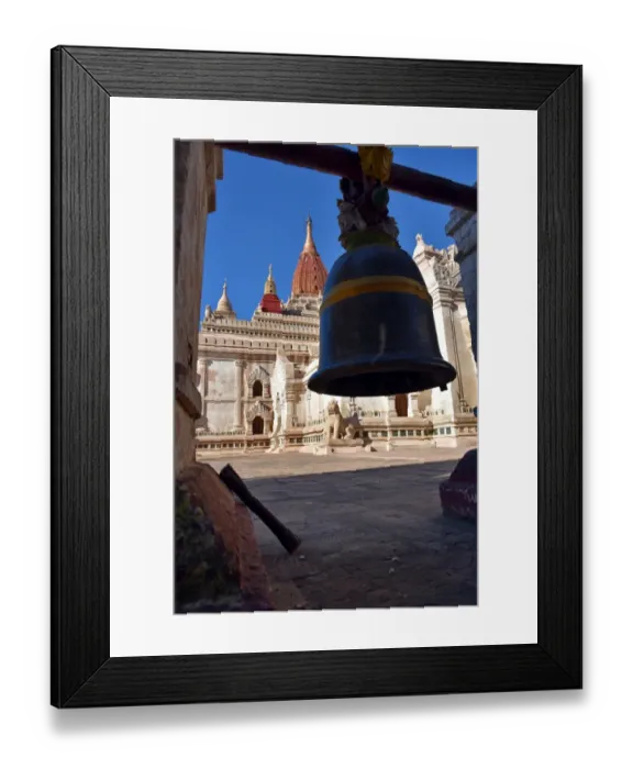Framed Print : Bell at Ananda Phaya Bagan Buddhist Temple Unesco Myanmar Framed Print : Bell at Ananda Phaya Bagan Buddhist Temple Unesco Myanmar