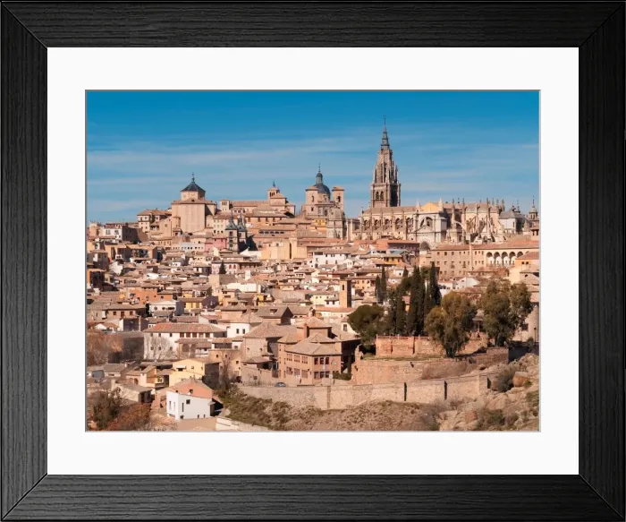 Framed Print : Spain, Toledo, cityscape and cathedral Framed Print : Spain, Toledo, cityscape and cathedral