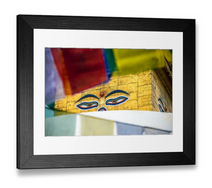 Framed Print : Buddha Wisdom Eyes at the Swayambhunath Stupa Framed Print : Buddha Wisdom Eyes at the Swayambhunath Stupa