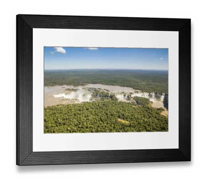Framed Print : Aerial view of Iguazu Waterfalls Framed Print : Aerial view of Iguazu Waterfalls