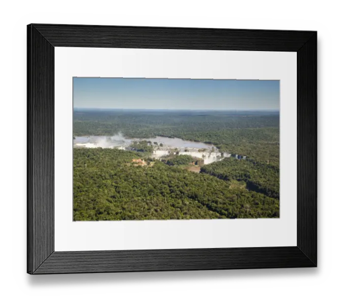 Framed Print : Iguazu waterfalls from the air Framed Print : Iguazu waterfalls from the air
