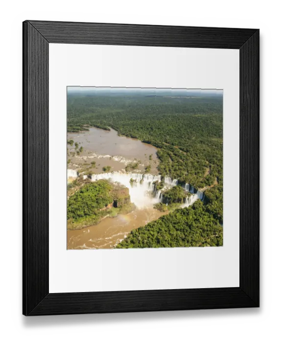 Framed Print : Aerial view of Iguazu waterfalls Framed Print : Aerial view of Iguazu waterfalls