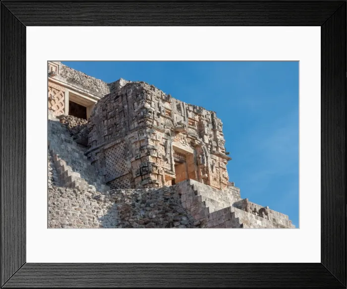 Framed Print : Detail of Magician Pyramid, Uxmal, Mexico Framed Print : Detail of Magician Pyramid, Uxmal, Mexico