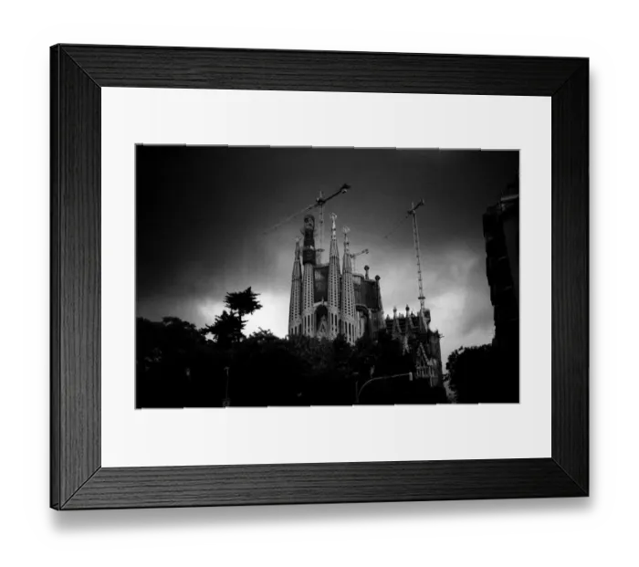 Framed Print : La sagrada Familia in Barcelona, Spain