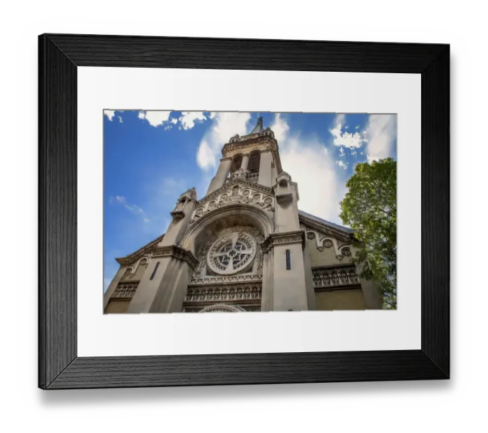Framed Print : Parroquia Verbo Encarnado y Sagrada Familia church Framed Print : Parroquia Verbo Encarnado y Sagrada Familia church